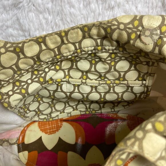 Fossil Key-Per Coated Canvas Floral Large Tote Bag With Key top magnetic closure - Picture 10 of 14